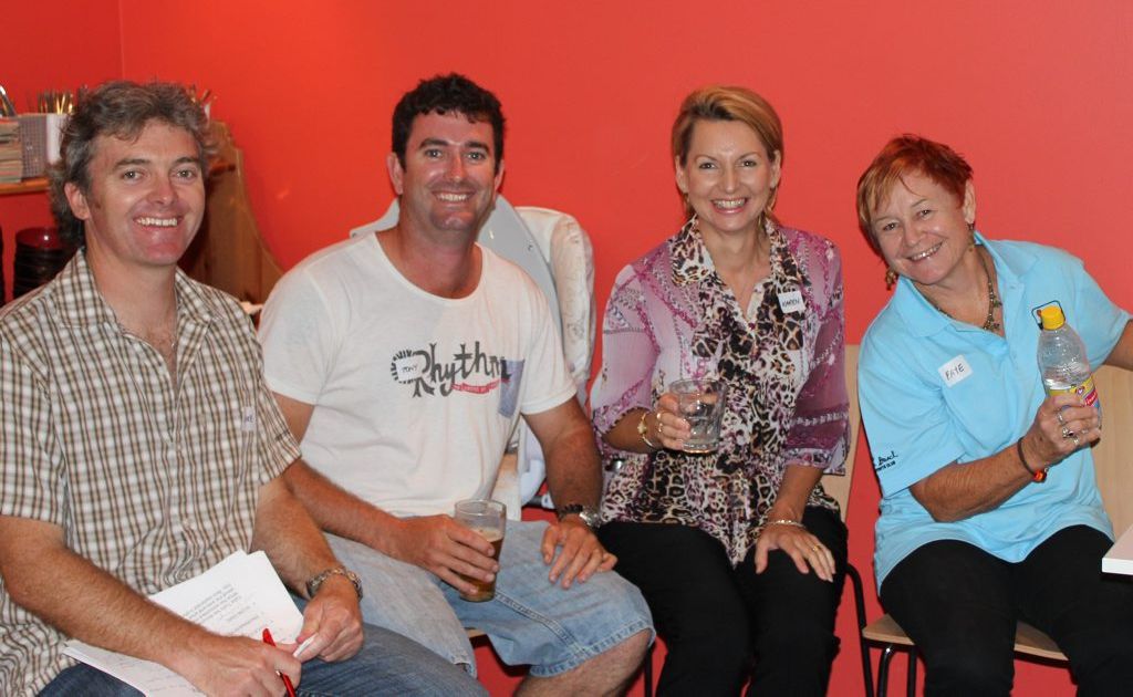 Luke Porter (Caba integrated walking trails), Paul Mason (Caba community hub), Karen Anderson (Caba community garden) and Faye Nash (Caba dune care). Luke Porter (Caba integrated walking trails), Paul Mason (Caba community hub), Karen Anderson (Caba community garden) and Faye Nash (Caba dune care).